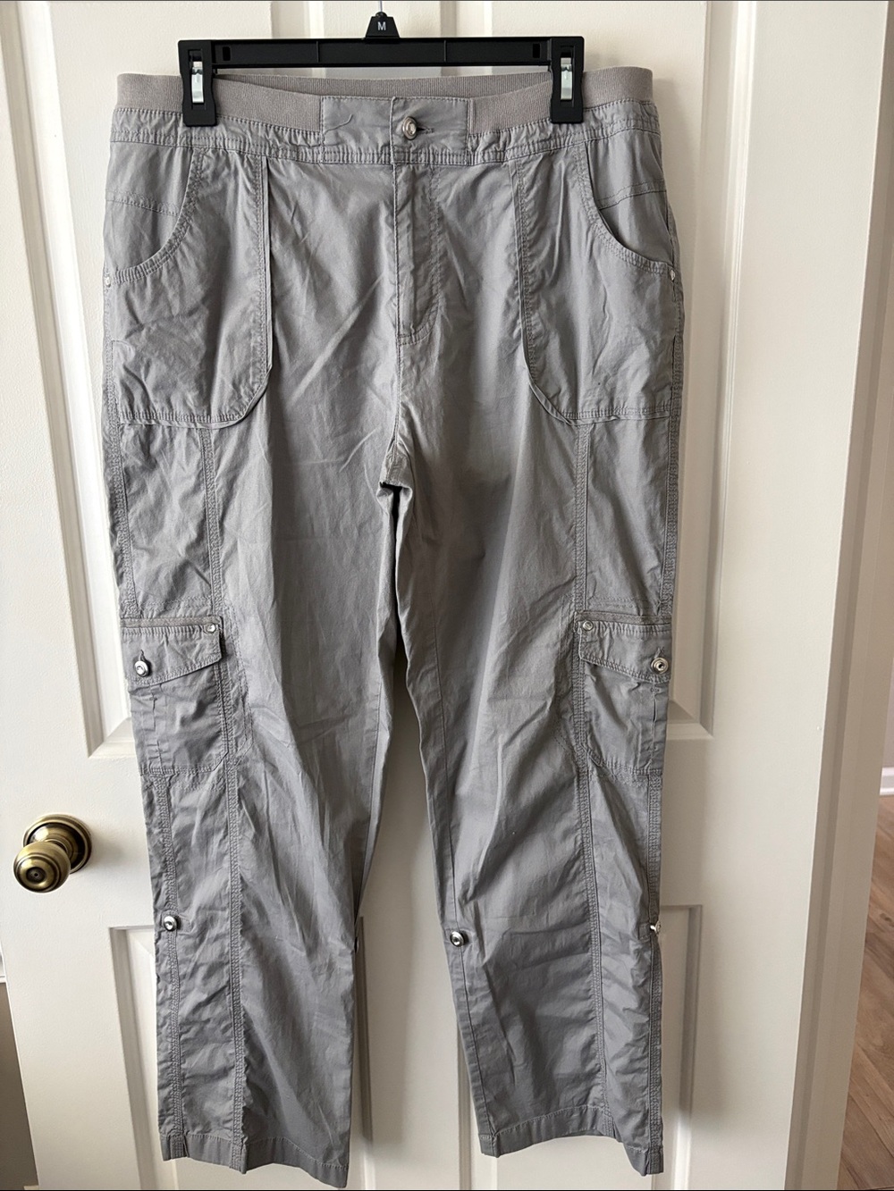 Laura Ashley Light Gray Cargo Pants